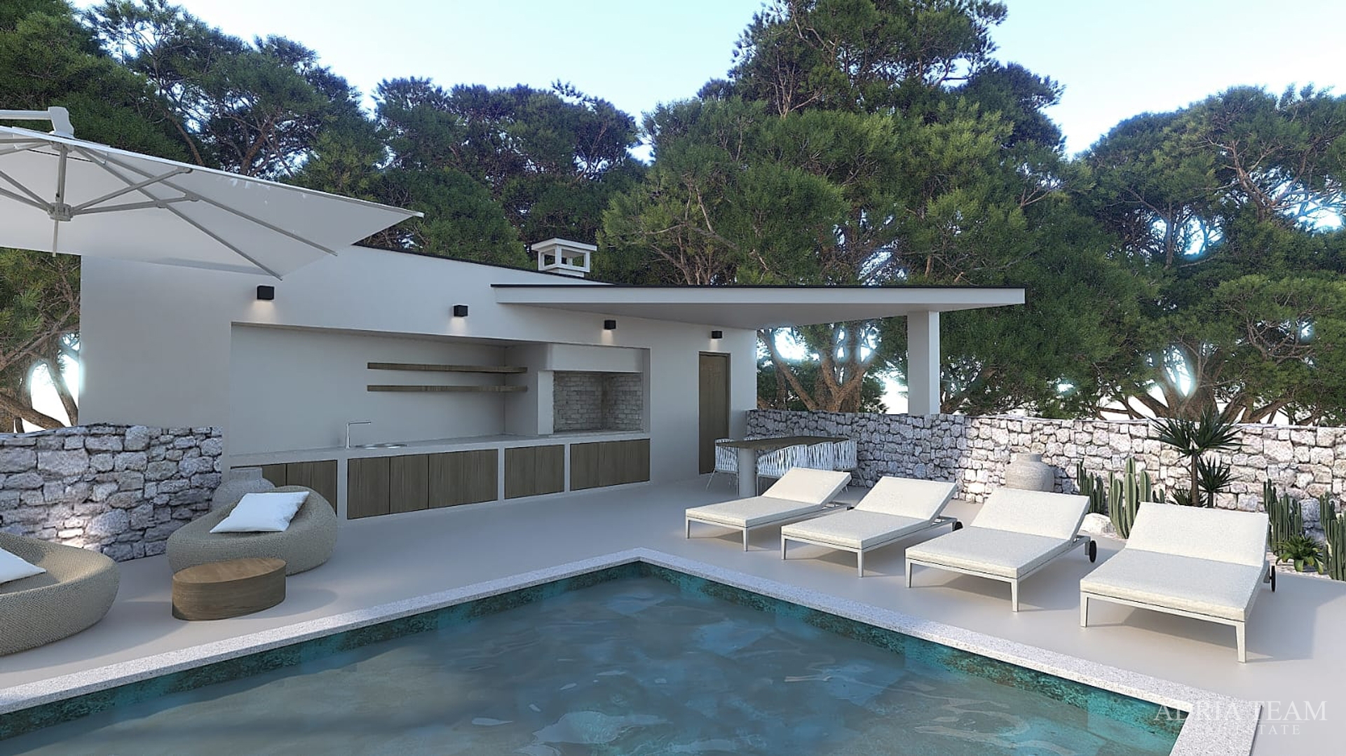 HAUS MIT SOMMERKÜCHE UND SCHWIMMPOOL, NEUBAU - VISOČANE