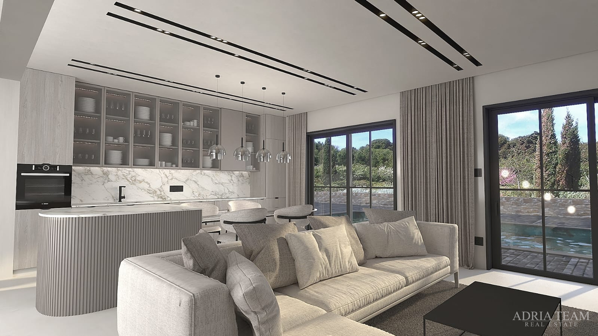 HAUS MIT SOMMERKÜCHE UND SCHWIMMPOOL, NEUBAU - VISOČANE