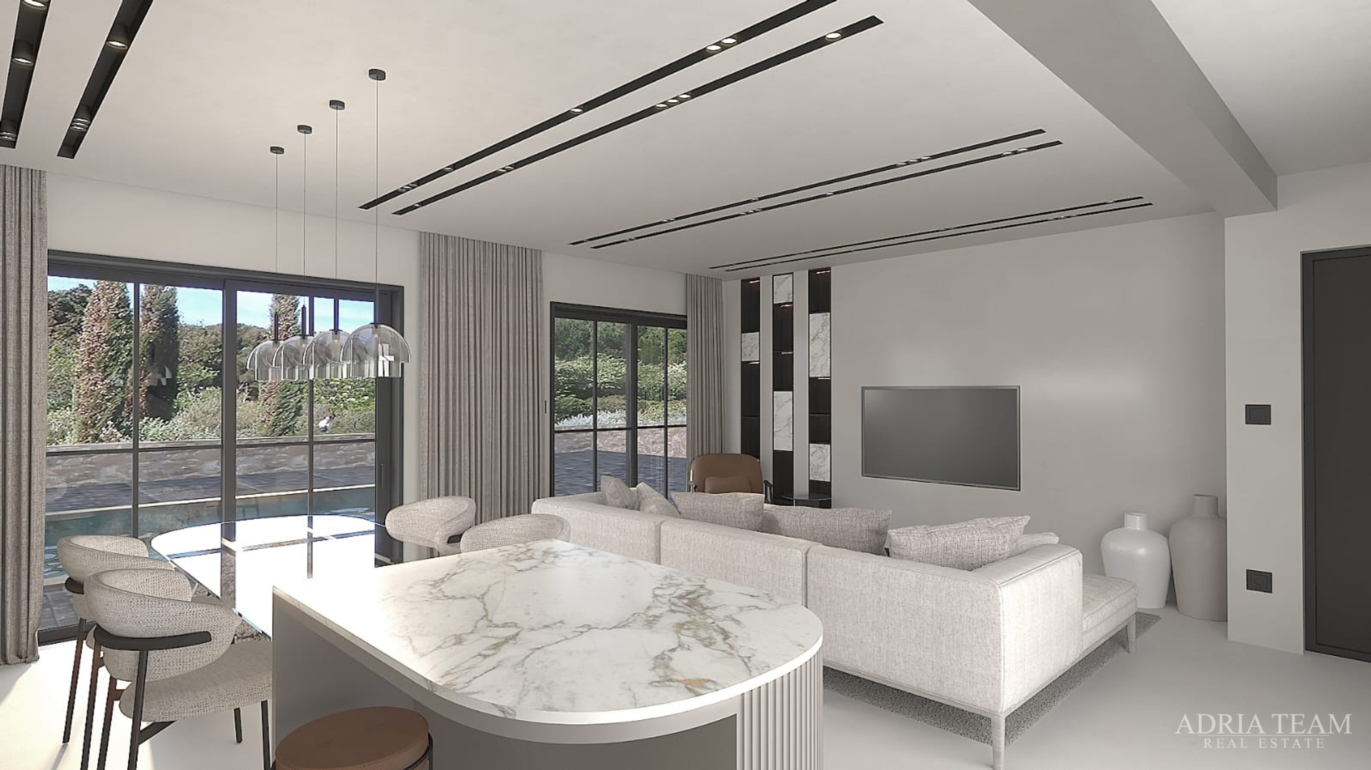 HAUS MIT SOMMERKÜCHE UND SCHWIMMPOOL, NEUBAU - VISOČANE