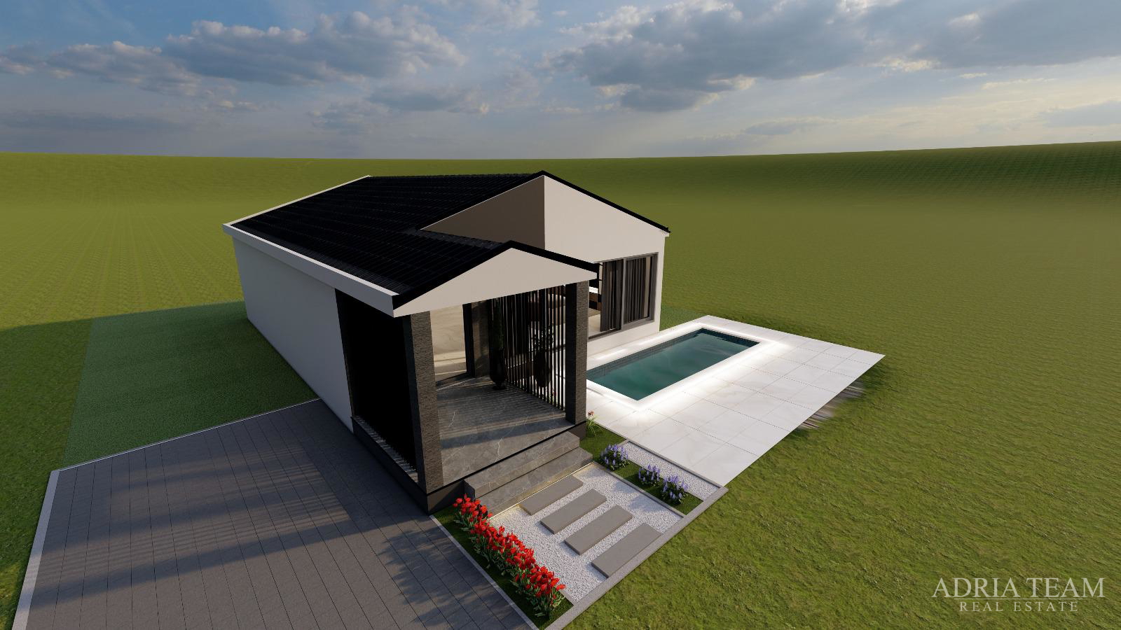 HOUSE WITH A SWIMMING POOL, NEW CONSTRUCTION - VIR (NORTHERN SIDE)