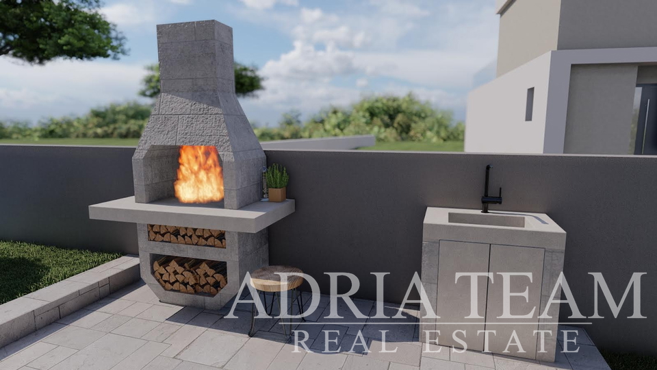 APARTMANI UDALJENI 300 m OD PLAŽE, NOVOGRADNJA, POGLED NA MORE - PRIVLAKA