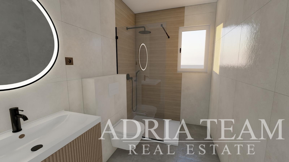 APARTMÁNY VE VZDÁLENOSTI 300 M OD PLAŽE, NOVOSTAVBA, VÝHLED NA MOŘE - PRIVLAKA