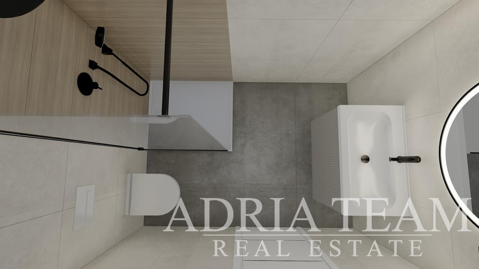 APARTMÁNY VE VZDÁLENOSTI 300 M OD PLAŽE, NOVOSTAVBA, VÝHLED NA MOŘE - PRIVLAKA