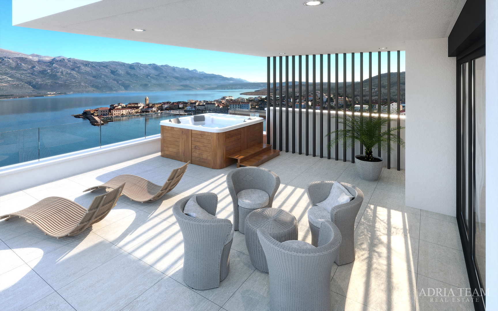 Villas, 50 m from the sea, newly built, beautiful view - Vinjerac