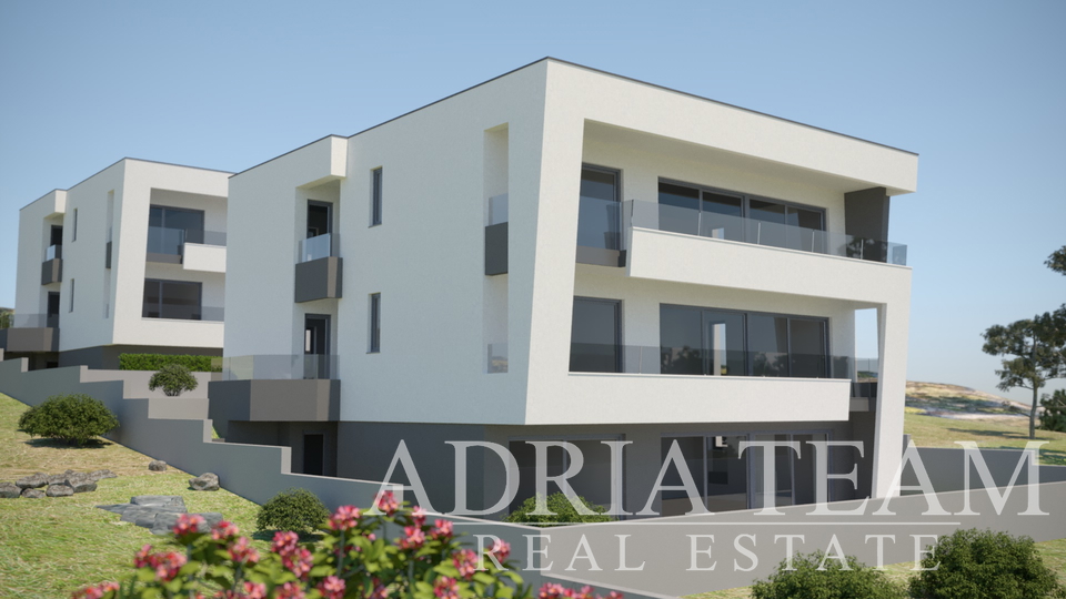 LUKSUZNI APARTMAN S POGLEDOM 50 m OD MORA - MANDRE, PAG
