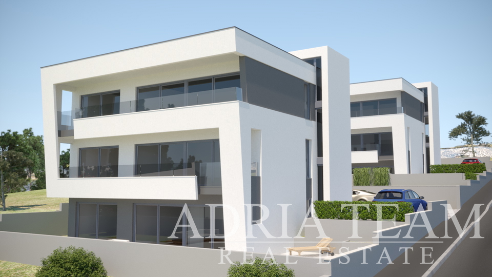 LUKSUZNI APARTMAN S POGLEDOM 50 m OD MORA - MANDRE, PAG