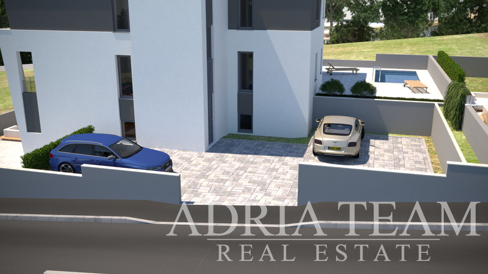 LUKSUZNI APARTMAN S POGLEDOM 50 m OD MORA - MANDRE, PAG