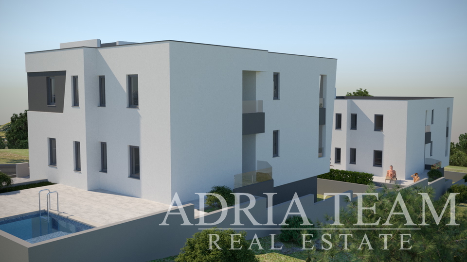 LUKSUZNI APARTMAN S POGLEDOM 50 m OD MORA - MANDRE, PAG