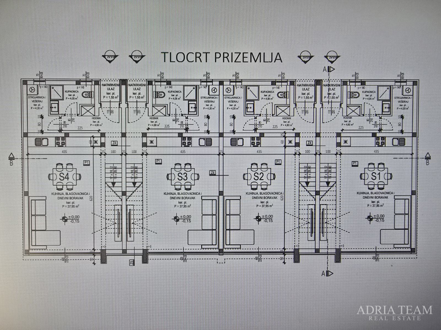 KUĆE U NIZU POTPUNO NAMJEŠTENE - PRIVLAKA