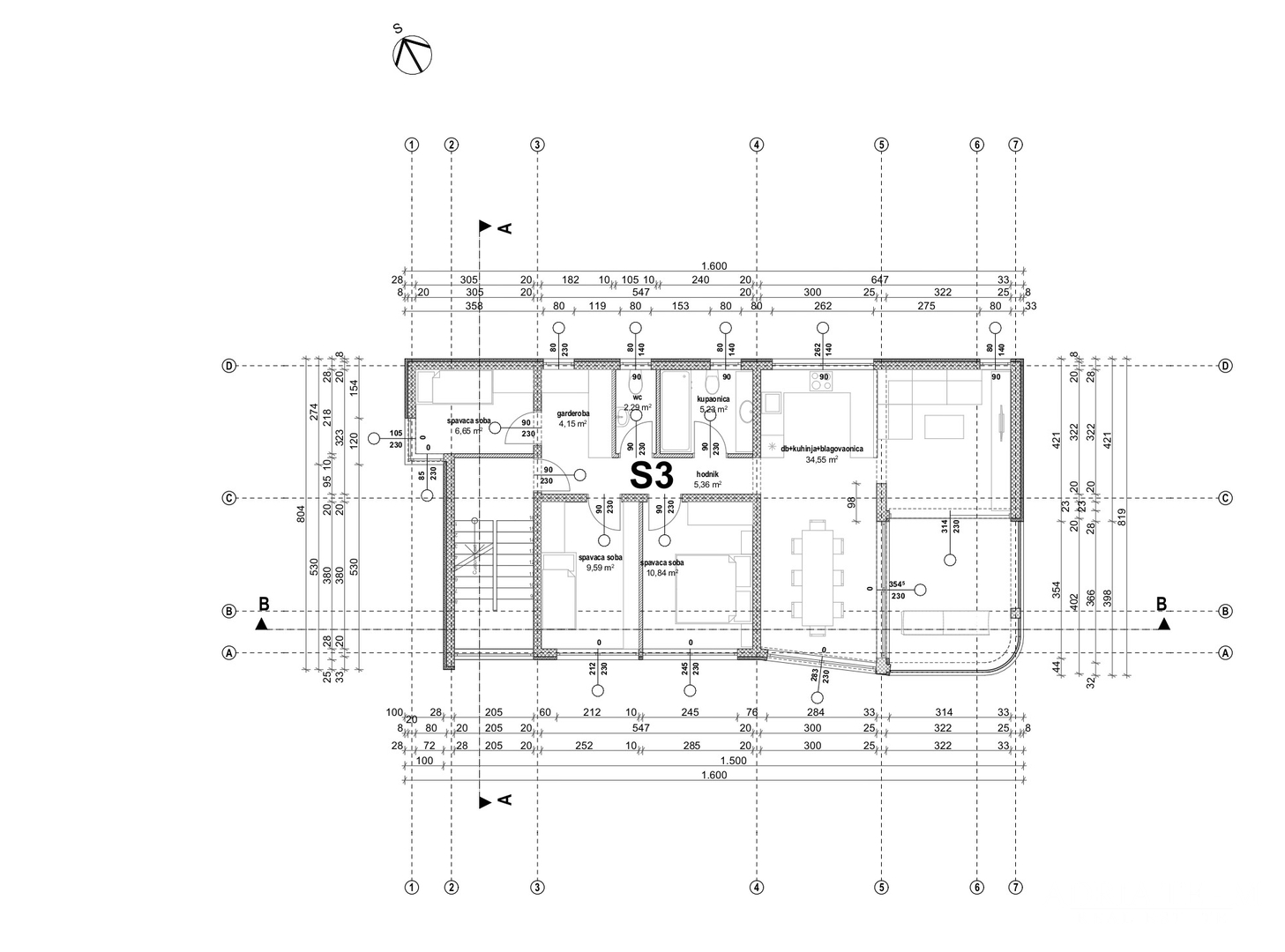 APARTMENTS 55 m FROM THE SEA, NEW CONSTRUCTION - VIR