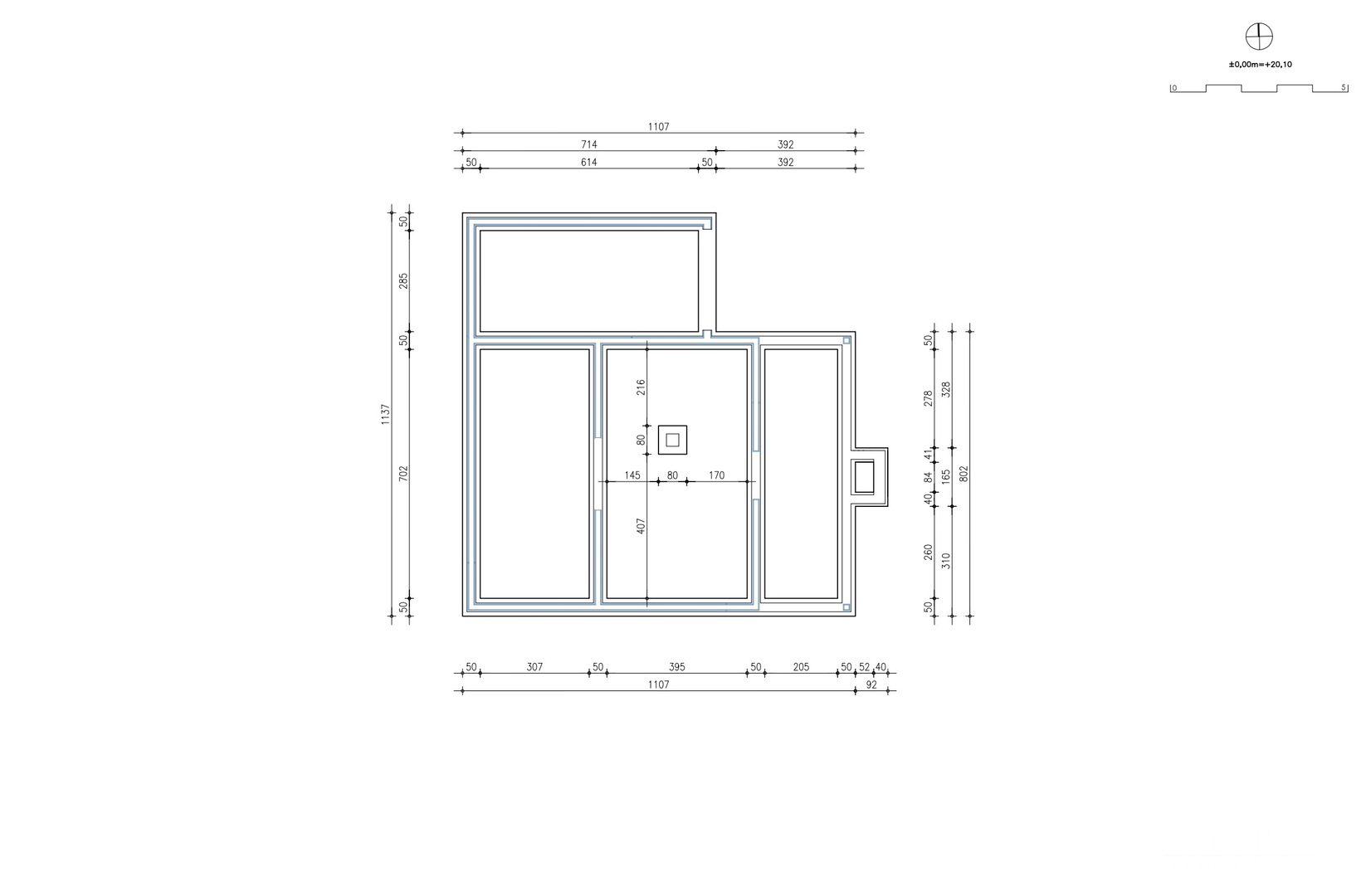 GRAĐEVINSKO ZEMLJIŠTE S GRAĐEVINSKOM DOZVOLOM ZA PROJEKT, 300 m OD MORA - RAŽANAC