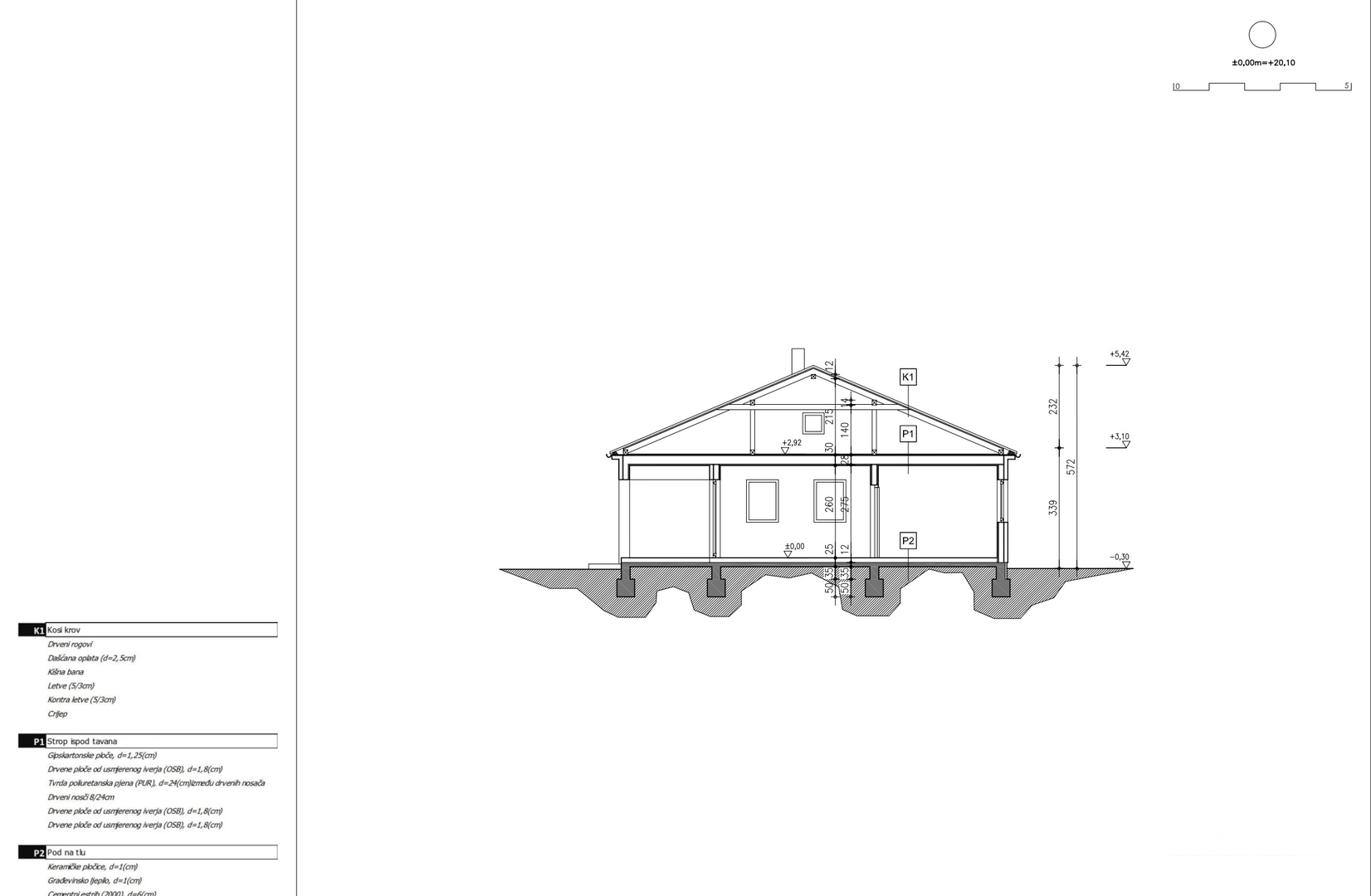 GRAĐEVINSKO ZEMLJIŠTE S GRAĐEVINSKOM DOZVOLOM ZA PROJEKT, 300 m OD MORA - RAŽANAC