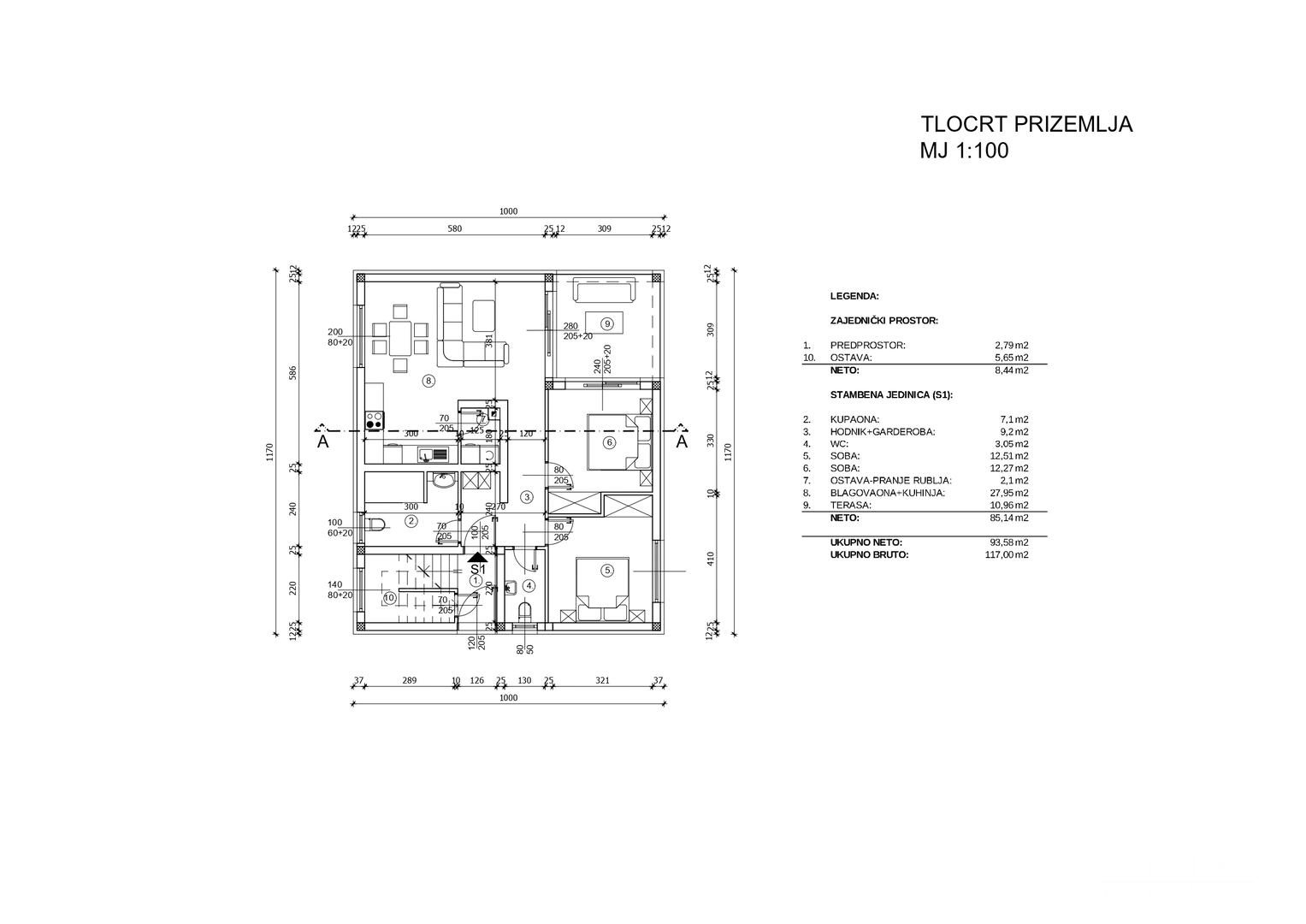 PRODAJE SE STAN 95m2 PRIZEMLJE S DVORIŠTEM, VIR