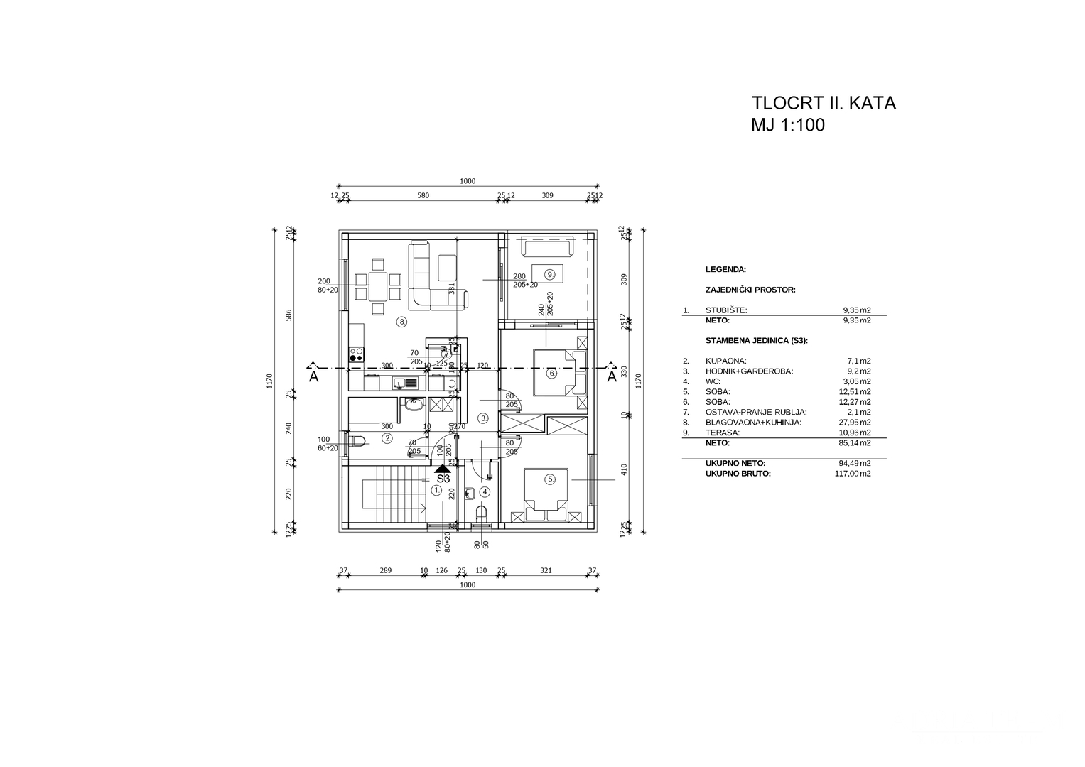 PRODAJE SE STAN 95m2 PRIZEMLJE S DVORIŠTEM, VIR