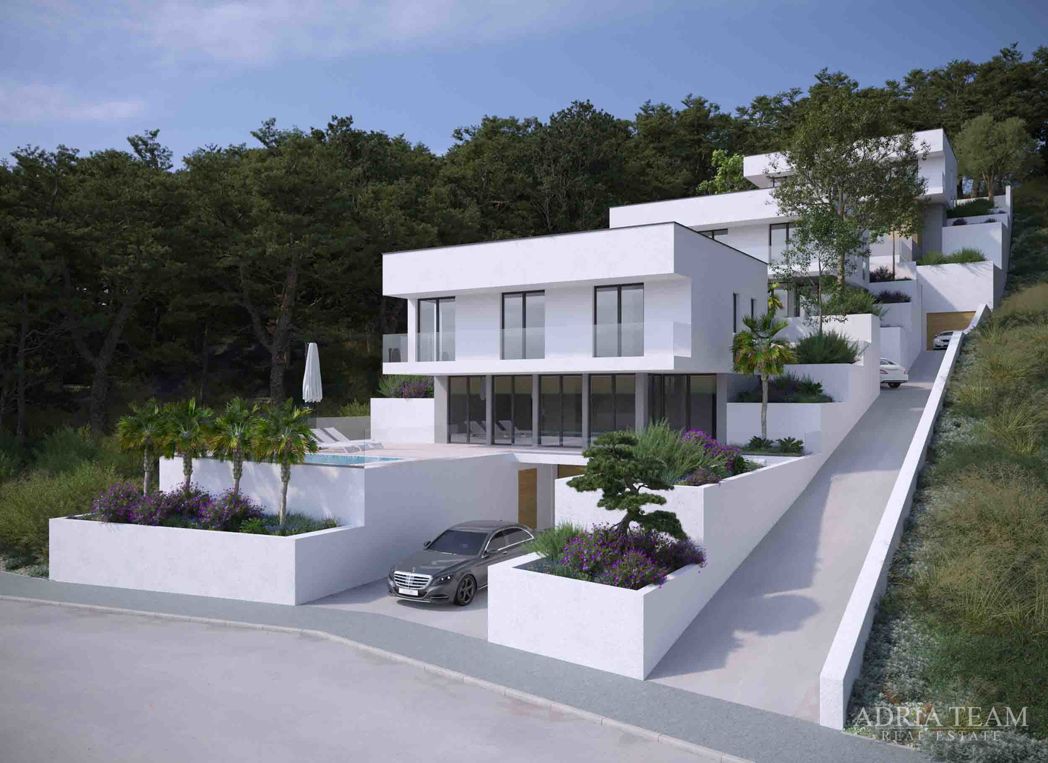 Građevinsko zemljište 485 m² s projektom vile - Novigrad,Zadar