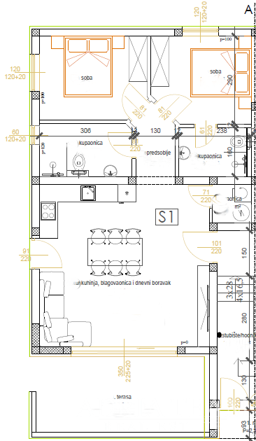 APARTMENTS 300 m FROM THE BEACH, NEW BUILD, SEA VIEW - PRIVLAKA