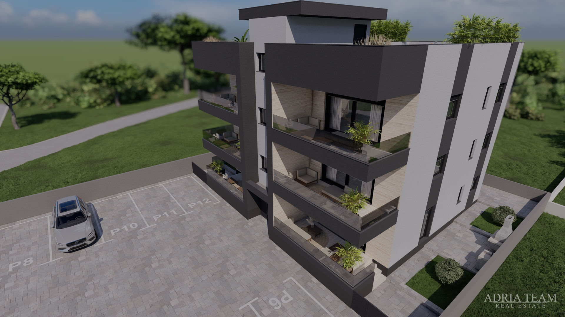 APARTMENTS 300 m FROM THE BEACH, NEW BUILD, SEA VIEW - PRIVLAKA