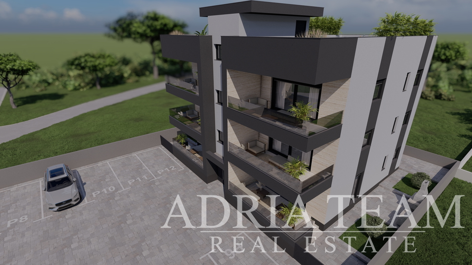 APARTMANI UDALJENI 300 m OD PLAŽE, NOVOGRADNJA, POGLED NA MORE - PRIVLAKA