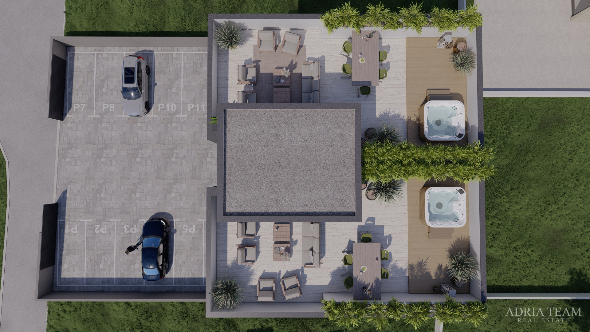 APARTMENTS 300 m FROM THE BEACH, NEW BUILD, SEA VIEW - PRIVLAKA