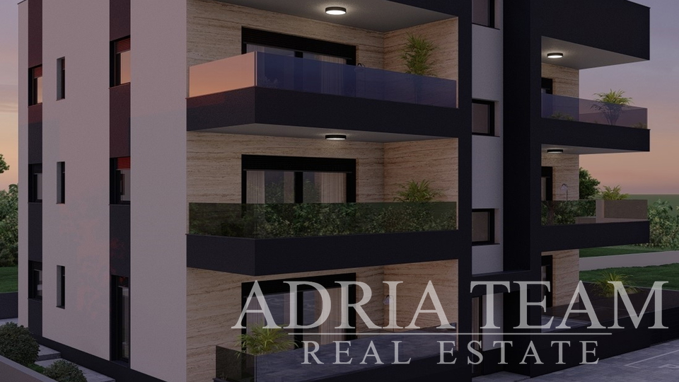 APARTMANI UDALJENI 300 m OD PLAŽE, NOVOGRADNJA, POGLED NA MORE - PRIVLAKA