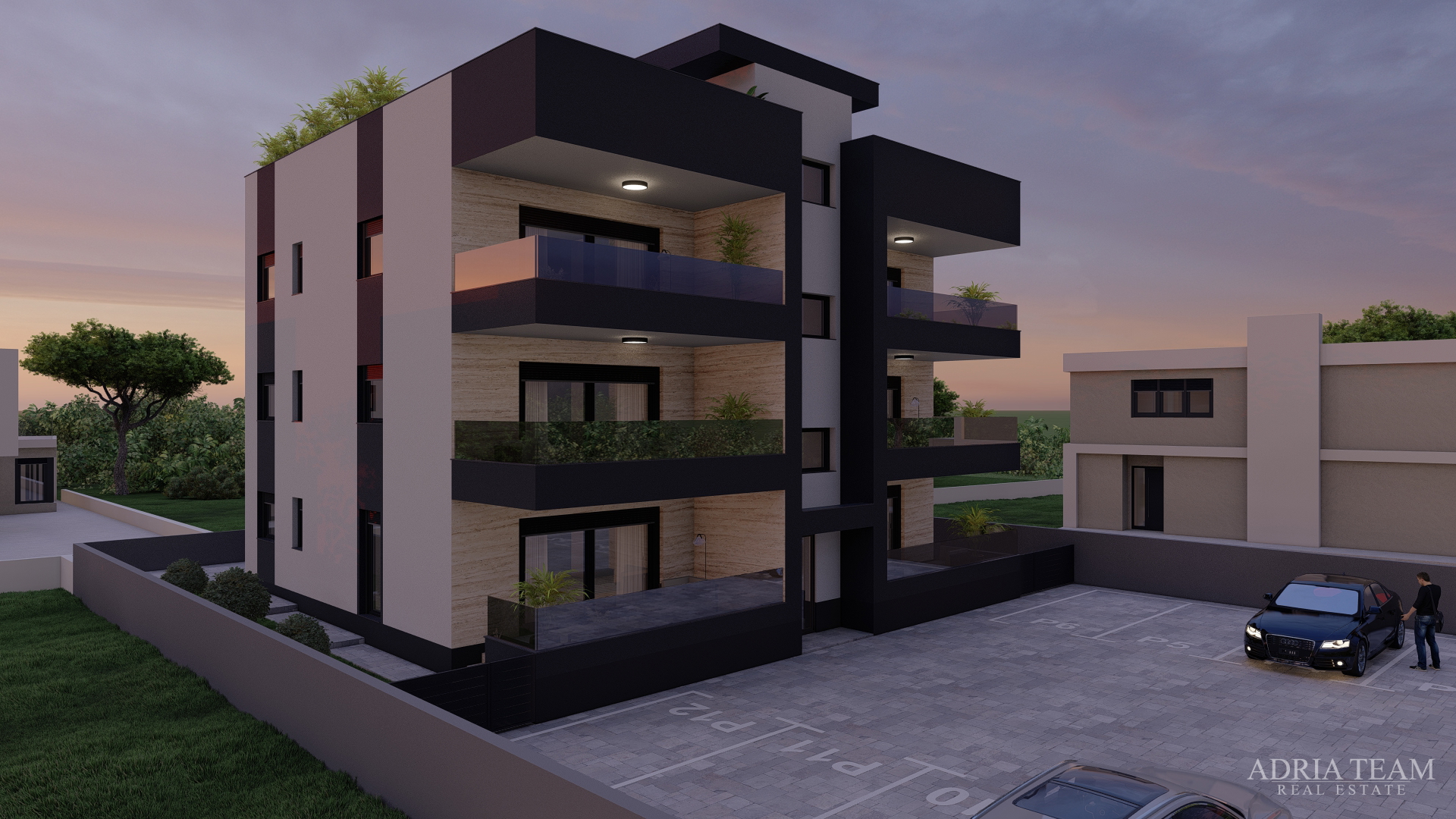 APARTMENTS 300 m FROM THE BEACH, NEW BUILD, SEA VIEW - PRIVLAKA