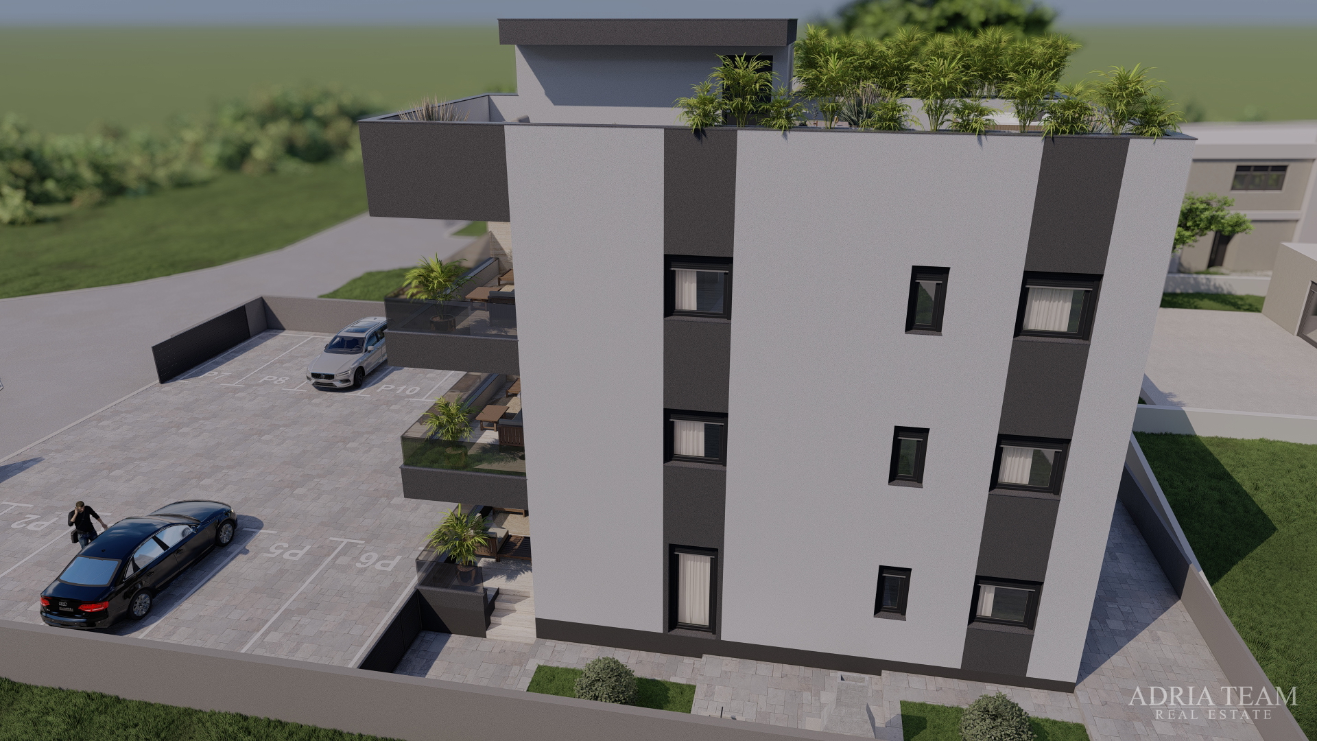 APARTMENTS 300 m FROM THE BEACH, NEW BUILD, SEA VIEW - PRIVLAKA