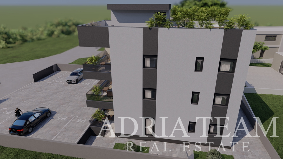 APARTMANI UDALJENI 300 m OD PLAŽE, NOVOGRADNJA, POGLED NA MORE - PRIVLAKA