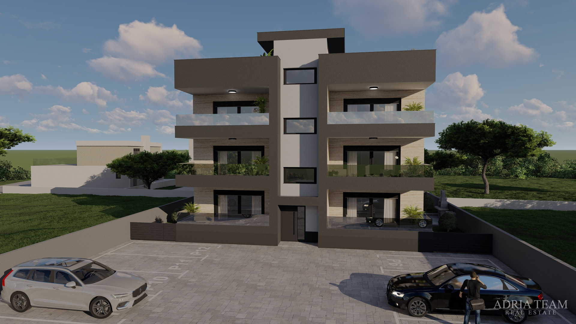 APARTMENTS 300 m FROM THE BEACH, NEW BUILD, SEA VIEW - PRIVLAKA