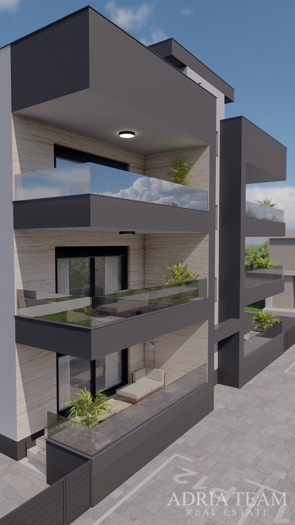 APARTMENTS 300 m FROM THE BEACH, NEW BUILD, SEA VIEW - PRIVLAKA