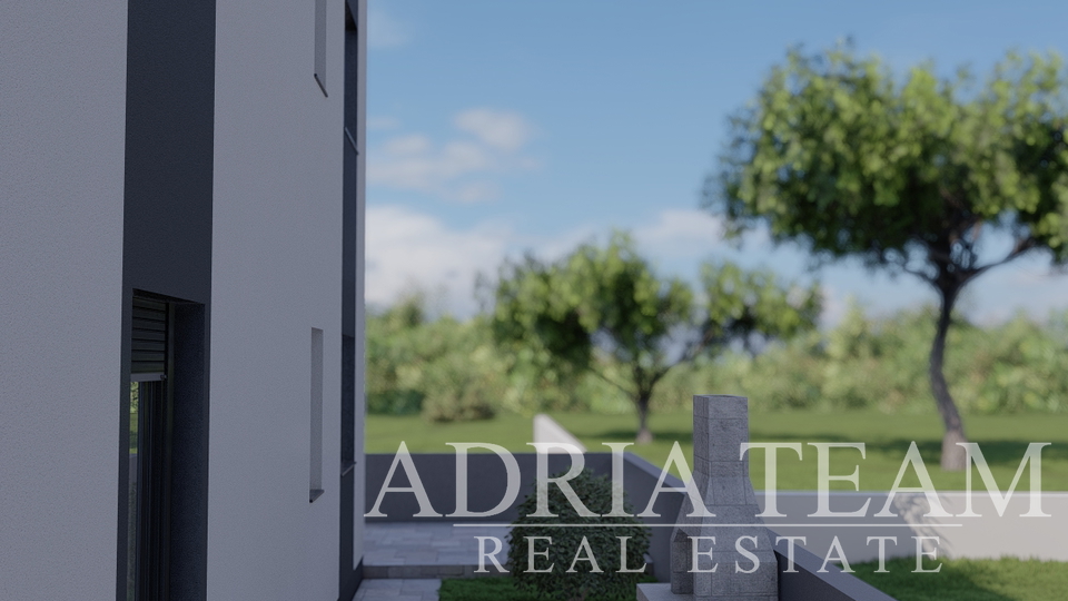 APARTMANI UDALJENI 300 m OD PLAŽE, NOVOGRADNJA, POGLED NA MORE - PRIVLAKA