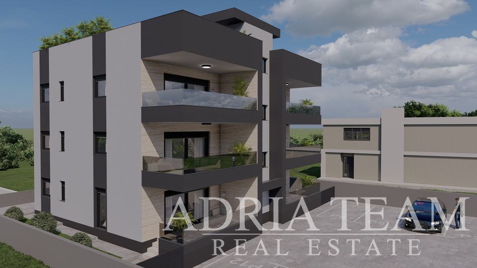 APARTMANI UDALJENI 300 m OD PLAŽE, NOVOGRADNJA, POGLED NA MORE - PRIVLAKA