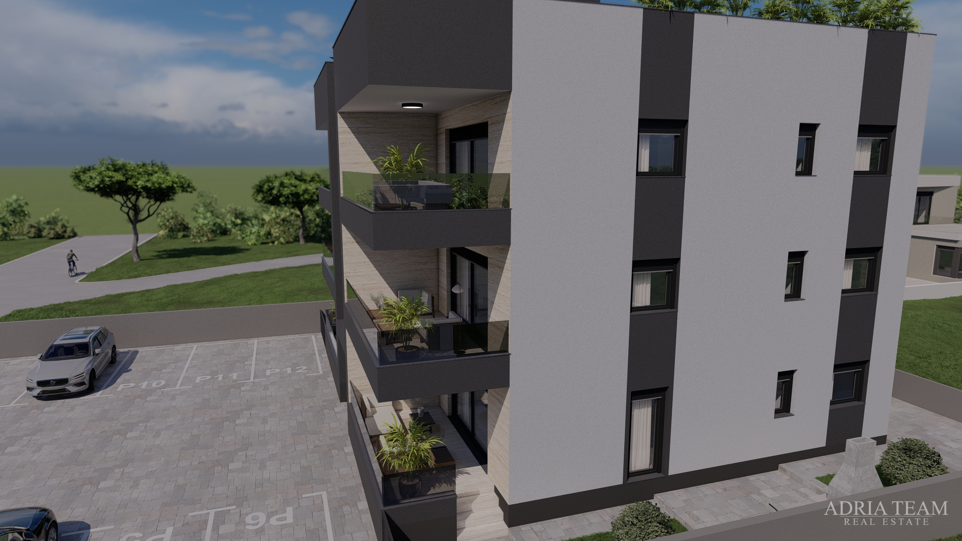 APARTMENTS 300 m FROM THE BEACH, NEW BUILD, SEA VIEW - PRIVLAKA