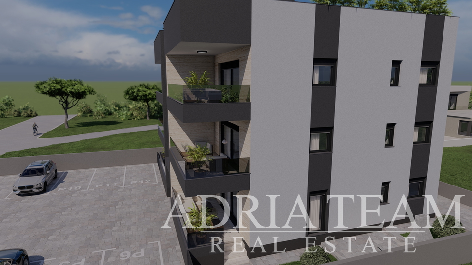 APARTMANI UDALJENI 300 m OD PLAŽE, NOVOGRADNJA, POGLED NA MORE - PRIVLAKA