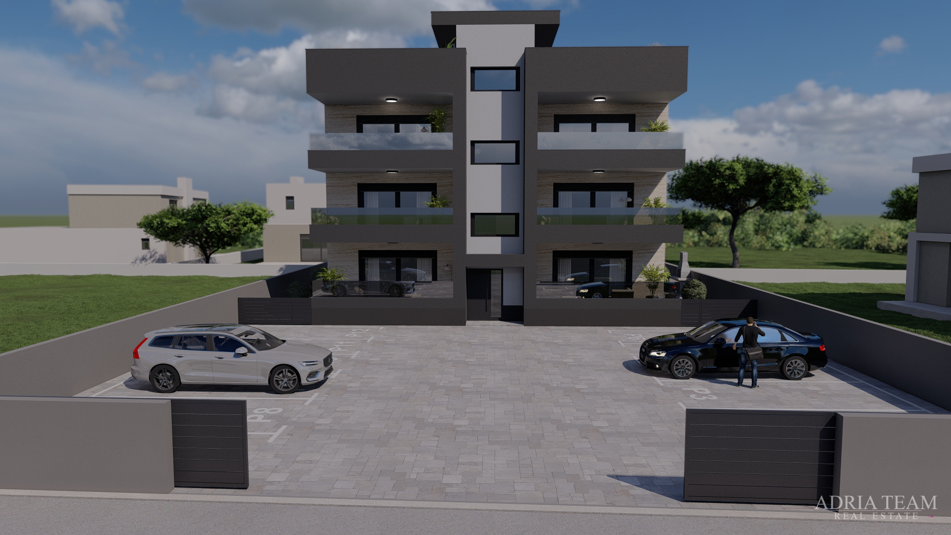 APARTMENTS 300 m FROM THE BEACH, NEW BUILD, SEA VIEW - PRIVLAKA