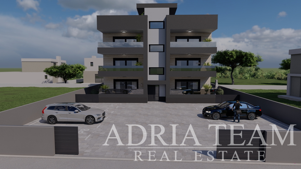 APARTMANI UDALJENI 300 m OD PLAŽE, NOVOGRADNJA, POGLED NA MORE - PRIVLAKA