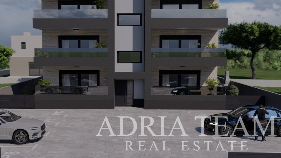 APARTMANI UDALJENI 300 m OD PLAŽE, NOVOGRADNJA, POGLED NA MORE - PRIVLAKA