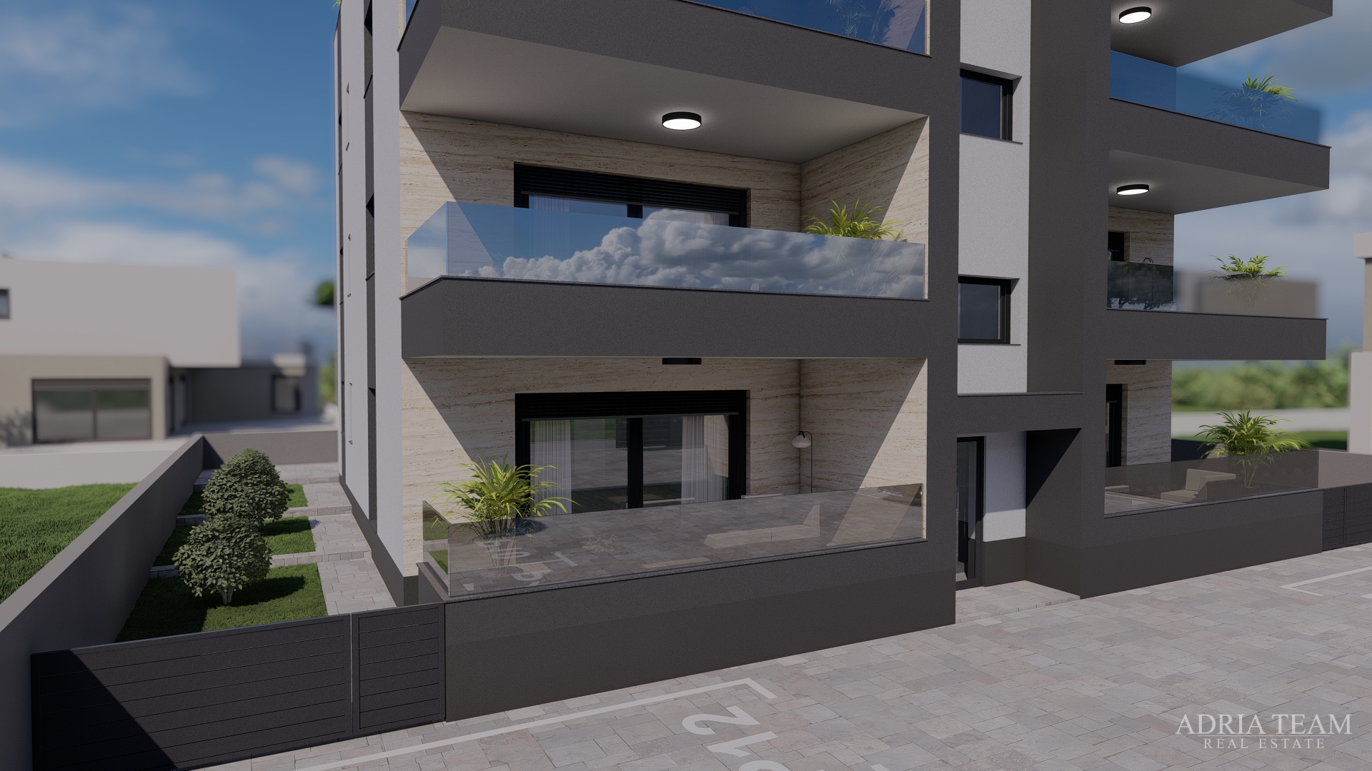 APARTMENTS 300 m FROM THE BEACH, NEW BUILD, SEA VIEW - PRIVLAKA