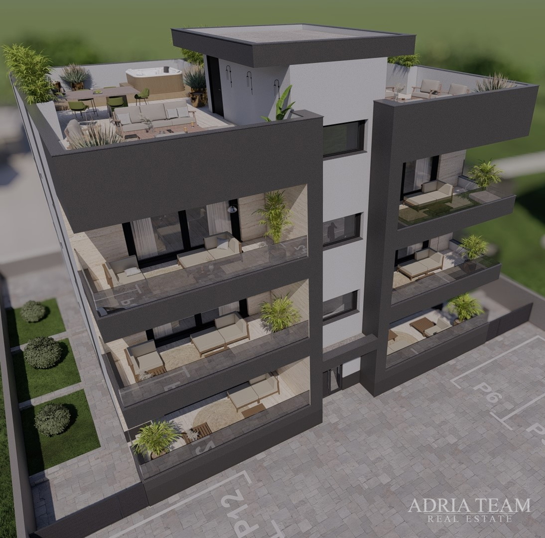 APARTMENTS 300 m FROM THE BEACH, NEW BUILD, SEA VIEW - PRIVLAKA