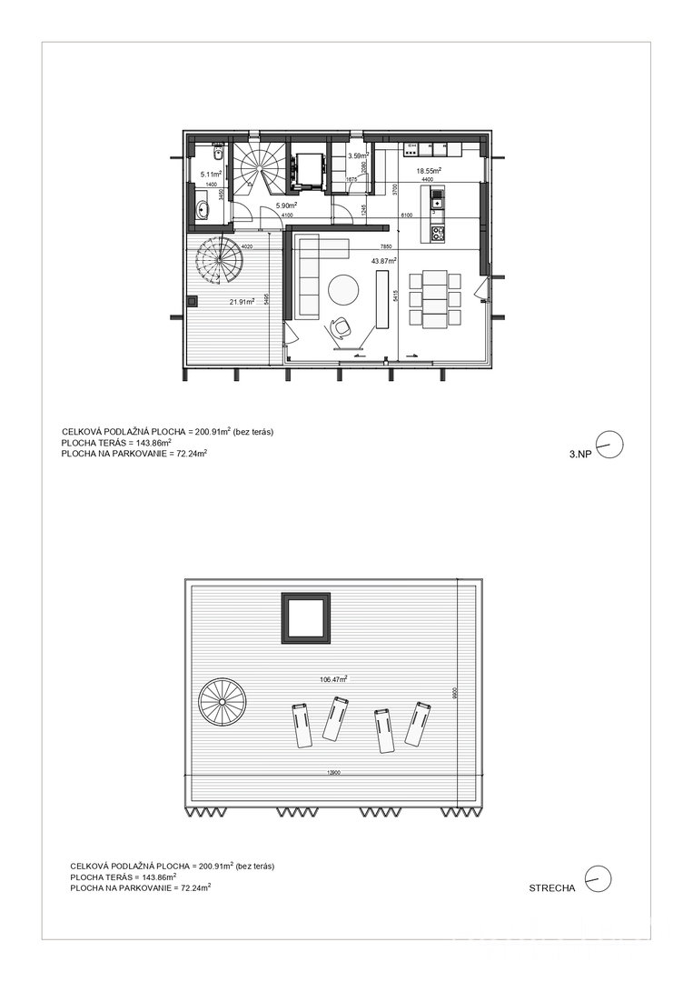 VILA U PRVOM REDU DO MORA, MODERNA ARHITEKTURA, PROSTRANA KROVNA TERASA - BRODARICA, ZADAR