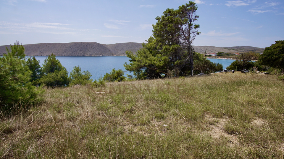 Building land 1st row to the sea, open view, Vlašići/Island Pag