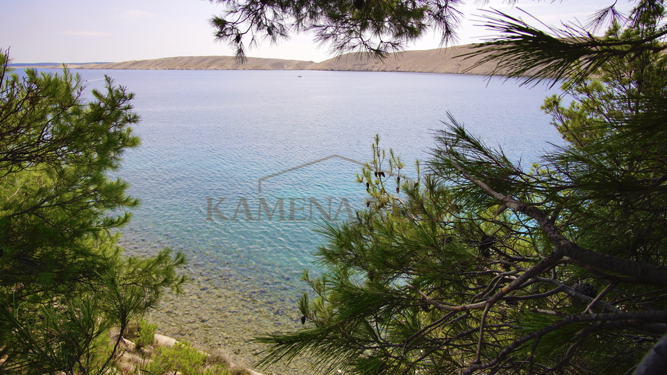 Building land 1st row to the sea, open view, Vlašići/Island Pag