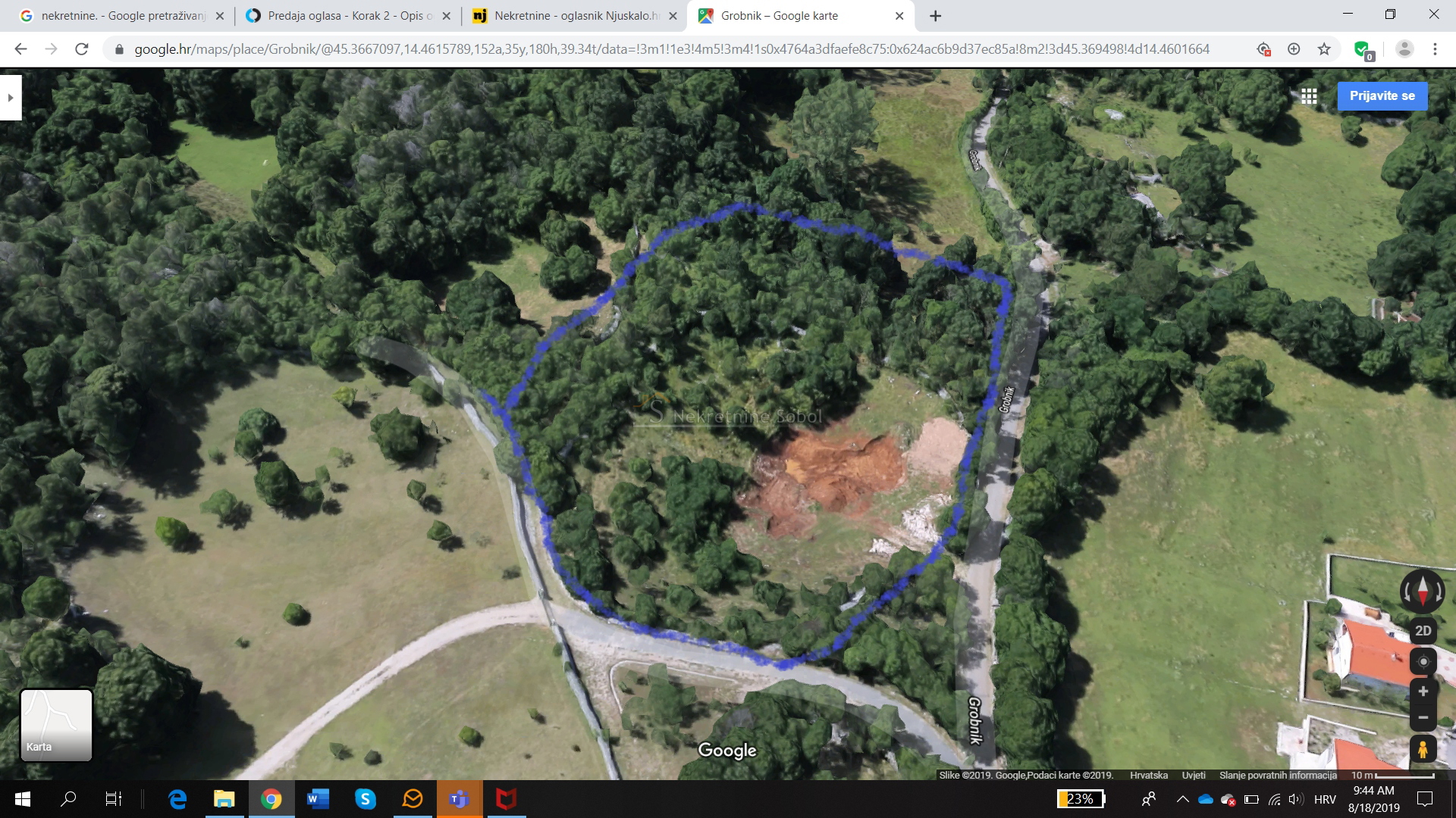 RIJEKA,GROBNIK,BUILDING LAND,3504M2