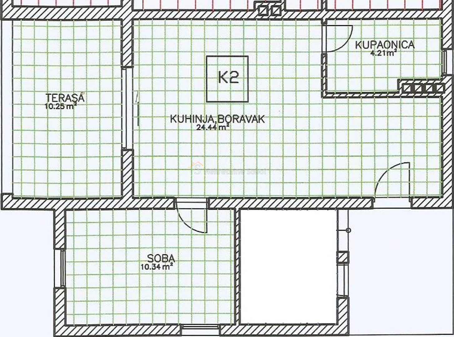 Mali lošinj - 1S+DB, 49.24 m2