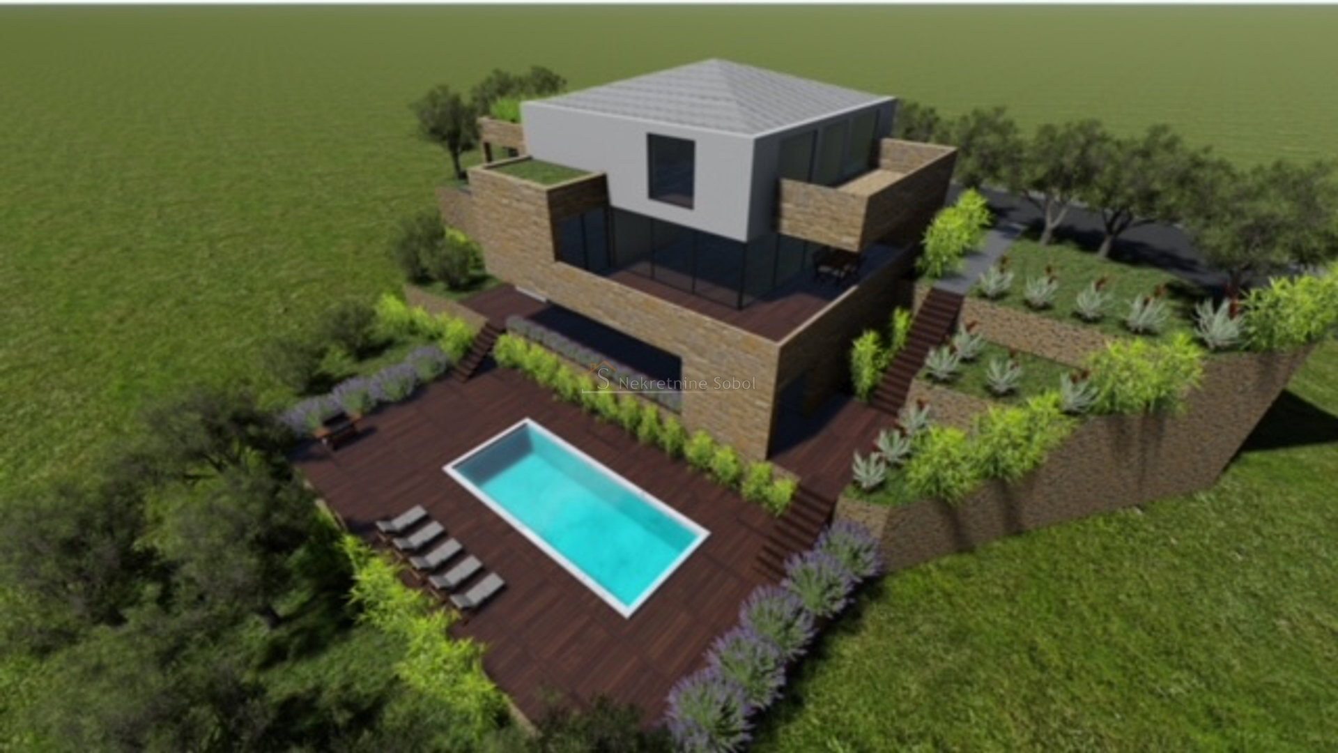 Nerezine, Otok Lošinj - Građevinsko zemljište, 857 m2