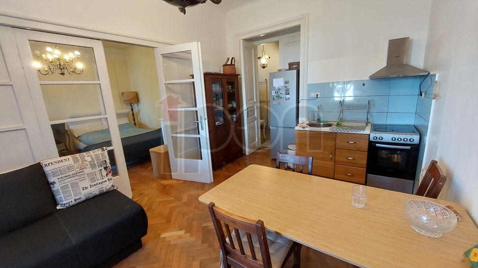 Bulevar, stan u vili, s pripadajućim suterenskim prostorom, lijepa okućnica, super lokacija!