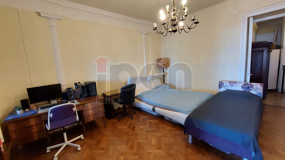 Bulevar, stan u vili, s pripadajućim suterenskim prostorom, lijepa okućnica, super lokacija!