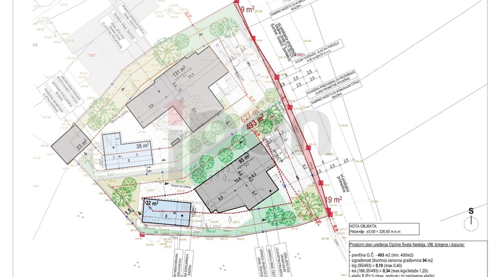 Nede&scaron;&cacute;ina&comma; gra&dstrok;evinsko zemlji&scaron;ta s projektima za izgradnju dvije ville s bazenom&comma; lokacijske dozvole&excl;