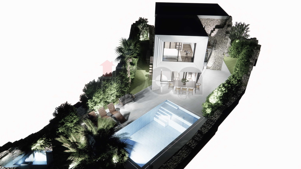 Nede&scaron;&cacute;ina&comma; gra&dstrok;evinsko zemlji&scaron;te s projektom za izgradnju ville s bazenom&excl;