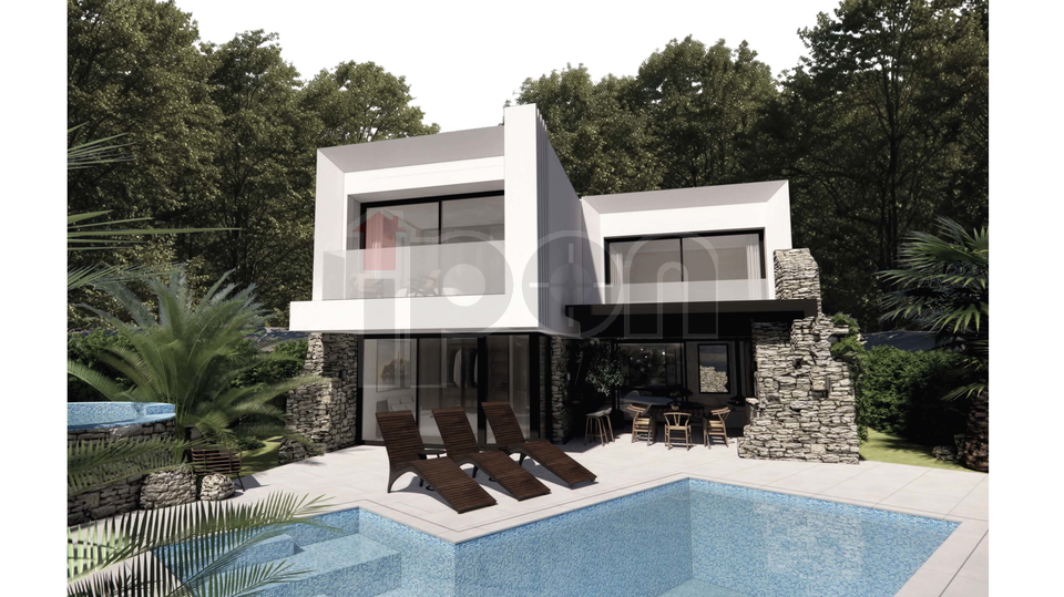 Nede&scaron;&cacute;ina&comma; gra&dstrok;evinsko zemlji&scaron;te s projektom za izgradnju ville s bazenom&excl;