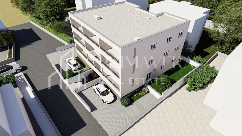 Zadar&sol;Crvene ku&cacute;e&comma; novogradnja&comma; dvosobni stan S2&comma; prizemlje&comma; vrt